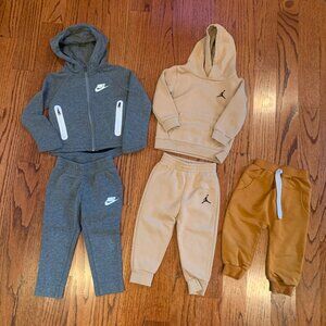 Nike, Air Jordan Boys Sweatsuit Lot (5 pieces) | 18, 24, 2T